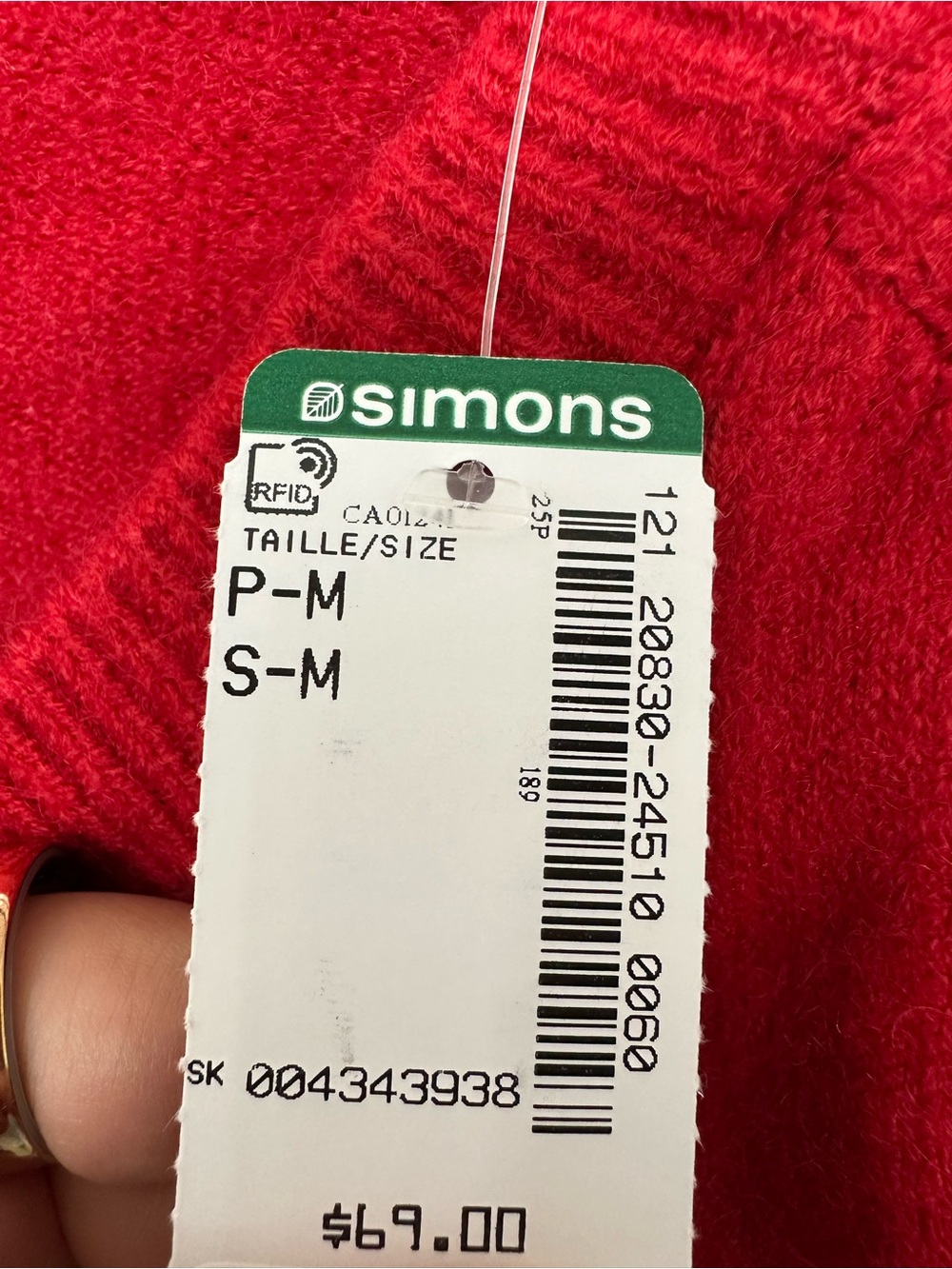 NWT Red Button Cardigan Sweater with Bow Detail - Picture 4 of 5